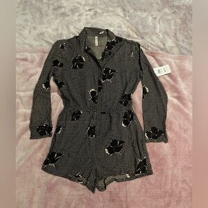 NWT RVCA Floral Romper